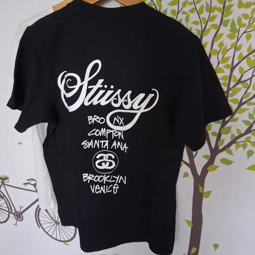 [SOLD OUT] 스투시 월드투어 반팔 티셔츠 블랙 s