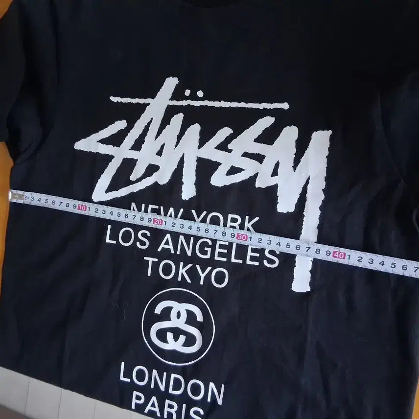 [SOLD OUT] 스투시 월드투어 반팔 티셔츠 블랙 s