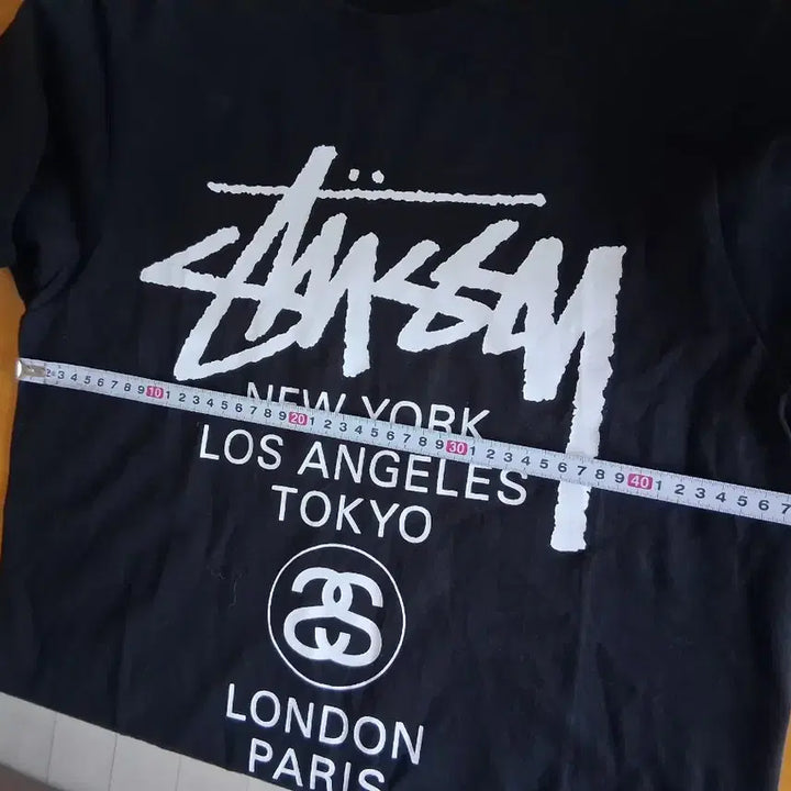 [SOLD OUT] 스투시 월드투어 반팔 티셔츠 블랙 s