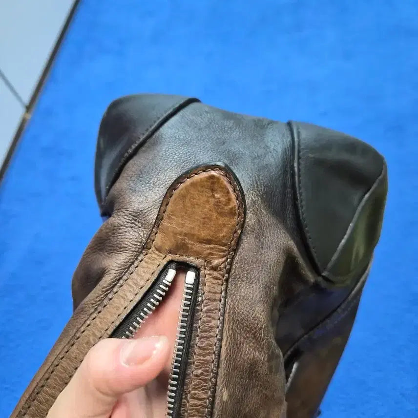 [BUNJANG] Prada Vintage Brown Leather Tote Bag / 프라다 브라운 가죽 토드백
