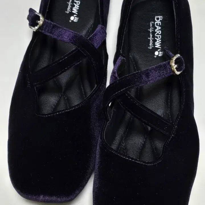 [BUNJANG] BearPaw Velvet Flat Shoes Size 250mm / 베어파우 벨벳 플랫슈즈 250mm(택포)