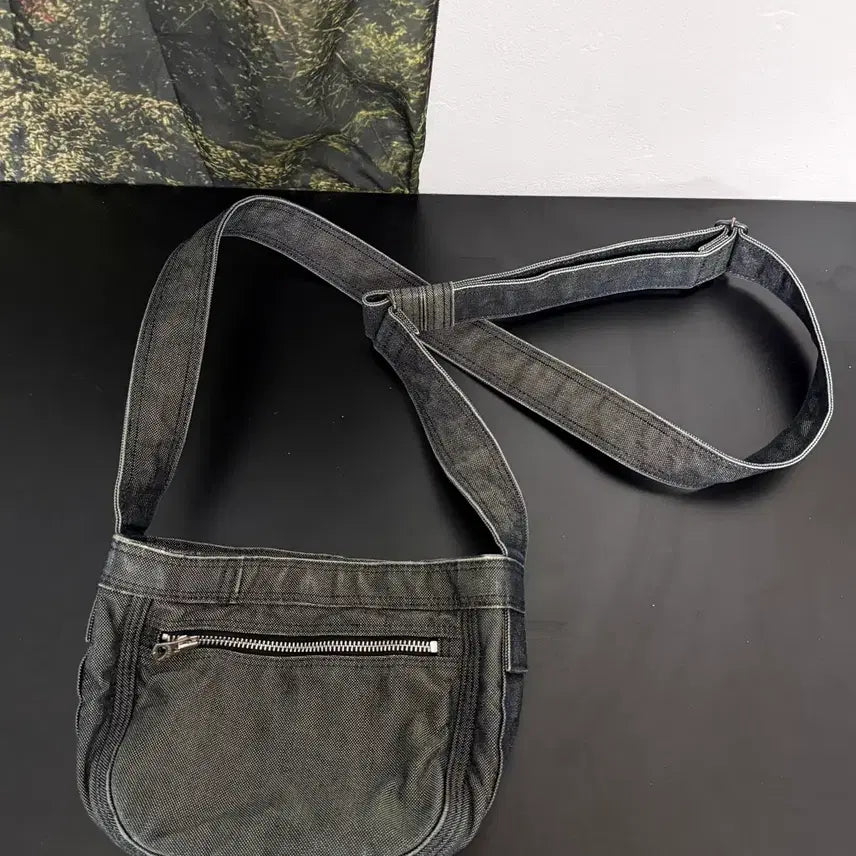 [BUNJANG] Porter Denim Crossbody Bag / Porter 포터 데님 크로스백