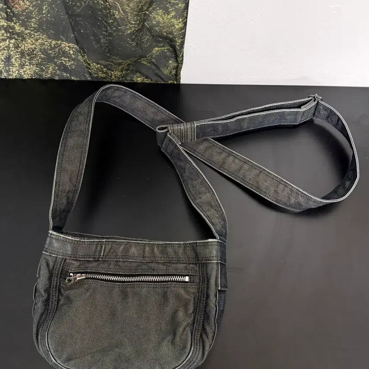 [BUNJANG] Porter Denim Crossbody Bag / Porter 포터 데님 크로스백