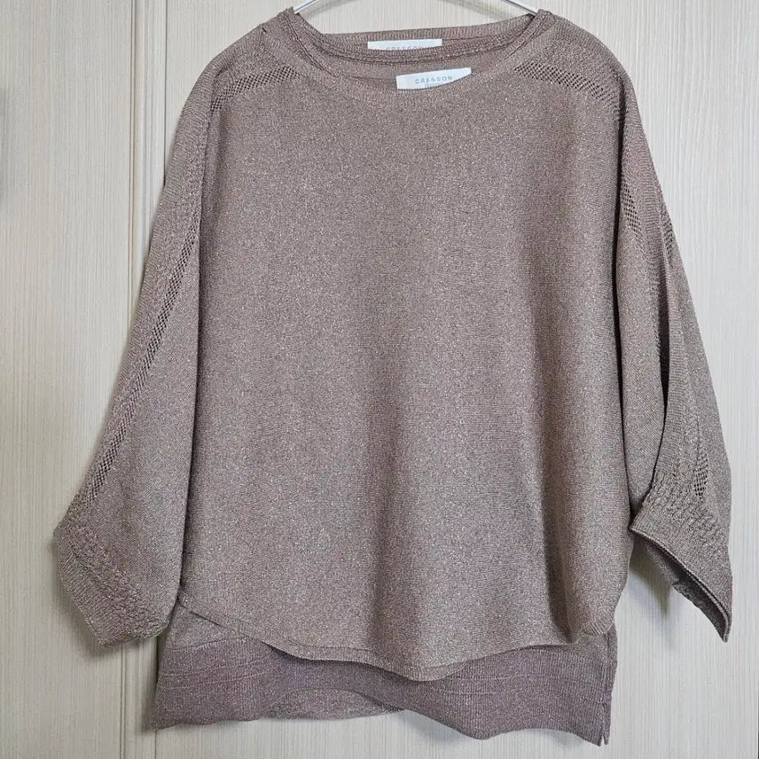 [SOLD OUT] 크레송 브라운 상의 + 와인색 바지 세트