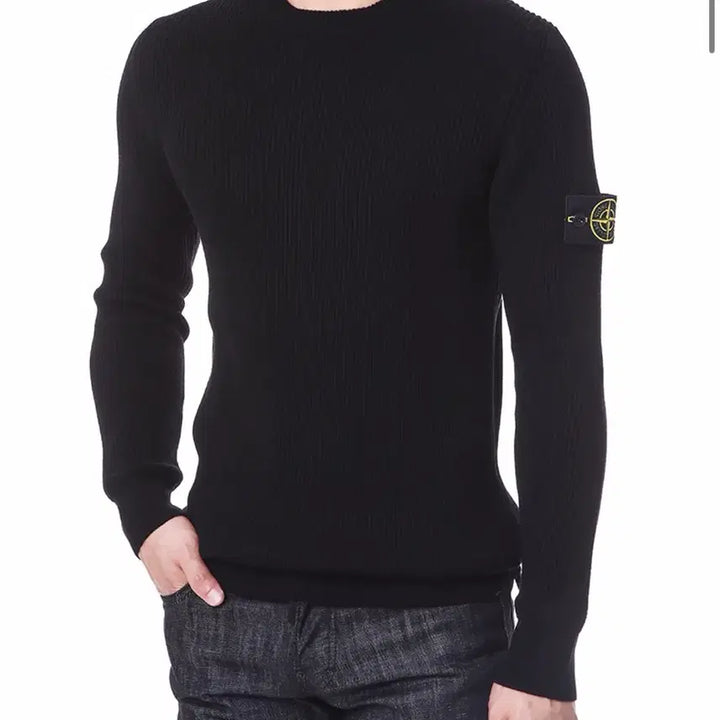 [BUNJANG] 스톤아일랜드 골지 니트 블랙 XL 팝니다 / 스톤아일랜드 골지 니트 상태 A+급 블랙 XL 팝니다