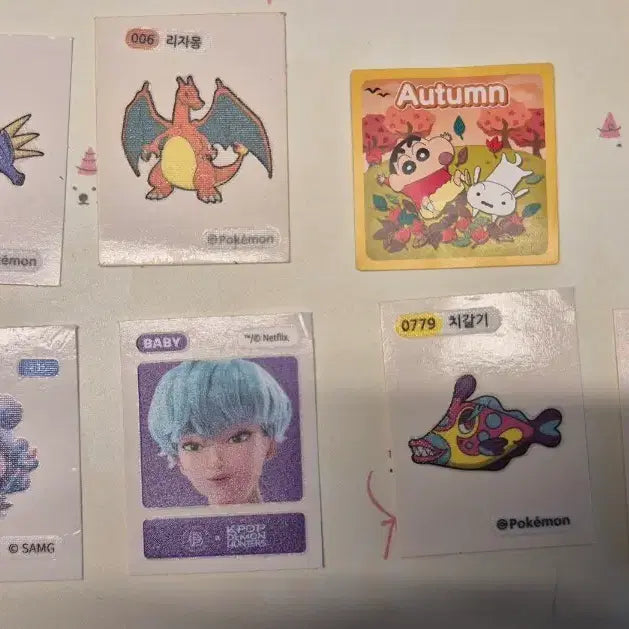 [BUNJANG] Assorted Character Sticker Collection / 다양한 캐릭터 띠부씰 모음