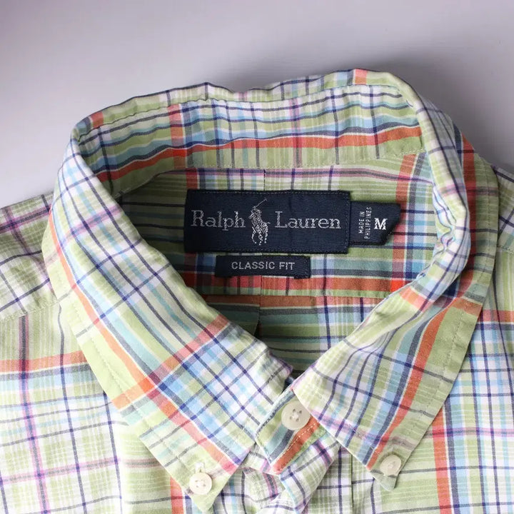 [BUNJANG] Polo Ralph Lauren Classic Fit Checkered Short Sleeve Shirt / 폴로 랄프 로렌 체크 패턴 클래식핏 반팔 셔츠