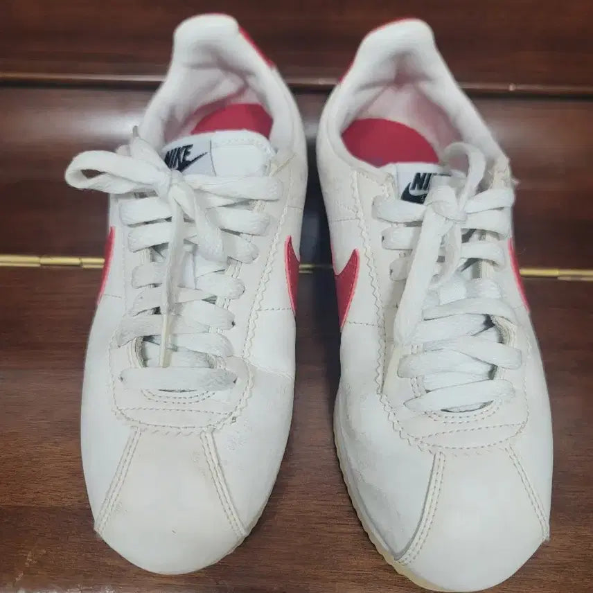 [BUNJANG] Nike Cortez Leather Red Sneakers 235 / 나이키 코르테즈 레더 레드 스니커즈 235