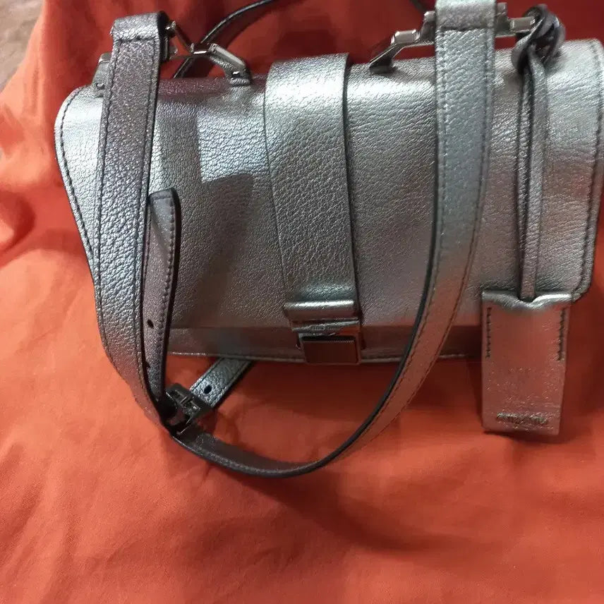 [BUNJANG] Miu Miu Silver Mini Crossbody Bag / 미우미우 실버 미니 크로스백정품
