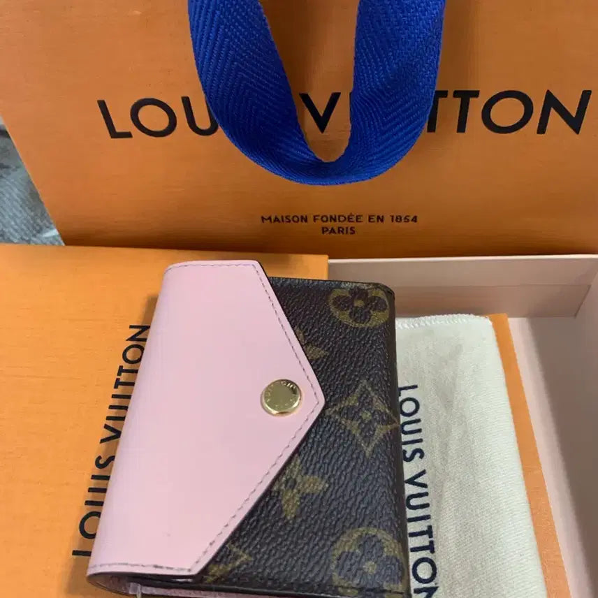 [BUNJANG] Louis Vuitton Monogram Card Wallet Pink / 루이비통 모노그램 카드지갑 핑크
