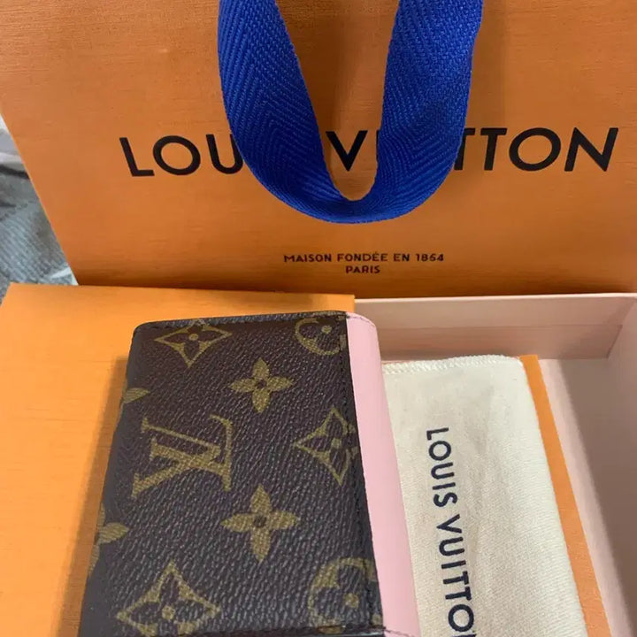 [BUNJANG] Louis Vuitton Monogram Card Wallet Pink / 루이비통 모노그램 카드지갑 핑크