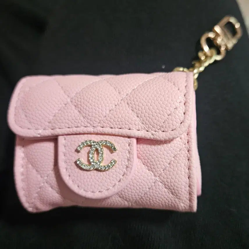 [BUNJANG] Chanel Quilted Logo Bag Charm Keychain / 백참 키링  새제품