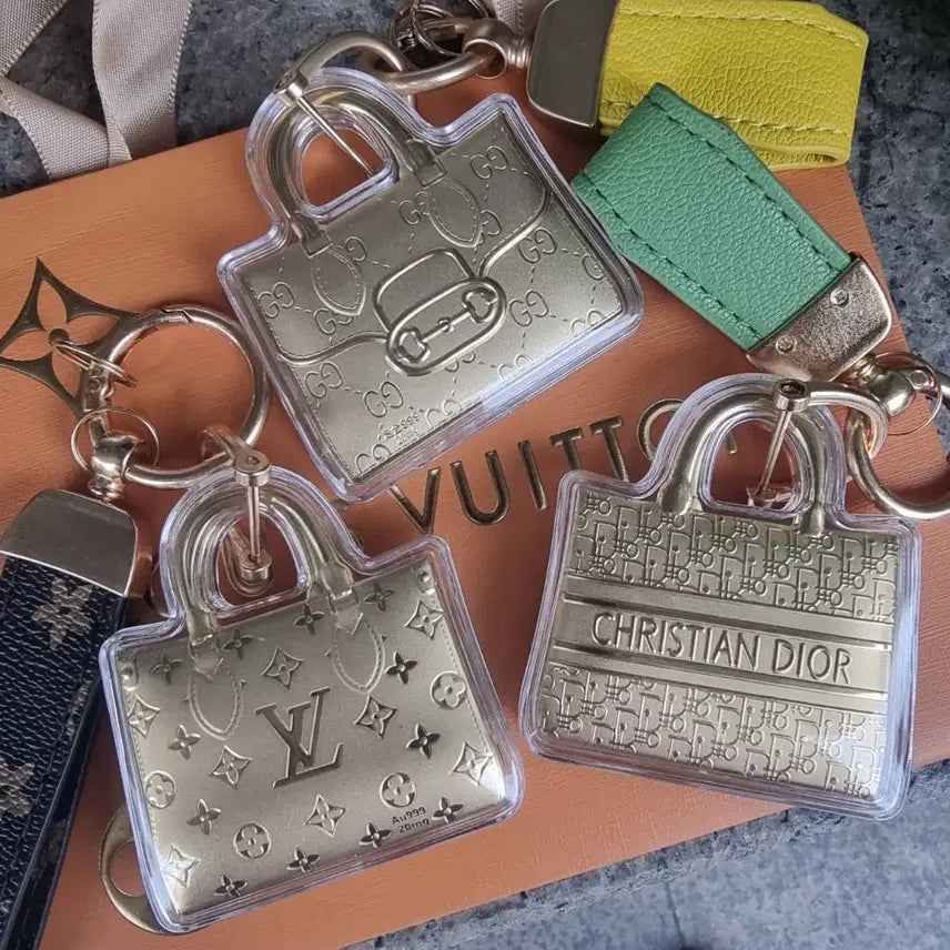 [BUNJANG] Luxury Style Bag Keychain Set (3 Types) / 명품 스타일 가방 키링 3종 일괄판매