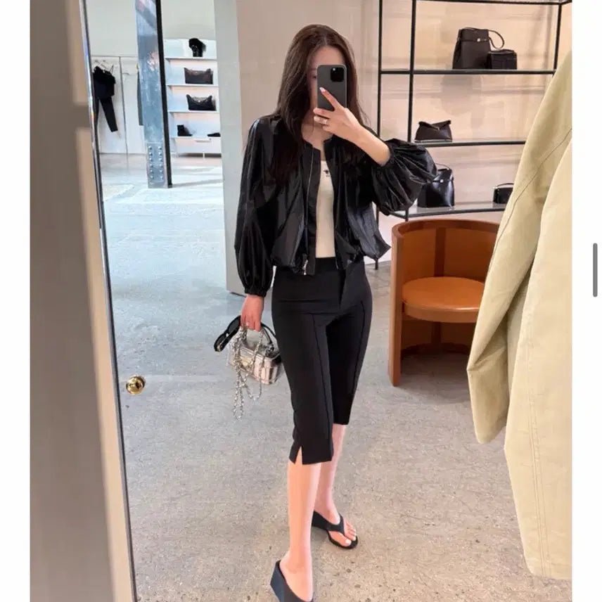 [BUNJANG] The Row Capri Pants Black S / 더로랑 카프리팬츠 블랙S