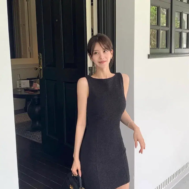 [BUNJANG] The Mannon Tweed Mini Dress / 더마농 트위드 원피스