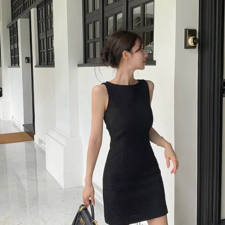 [BUNJANG] The Mannon Tweed Mini Dress / 더마농 트위드 원피스