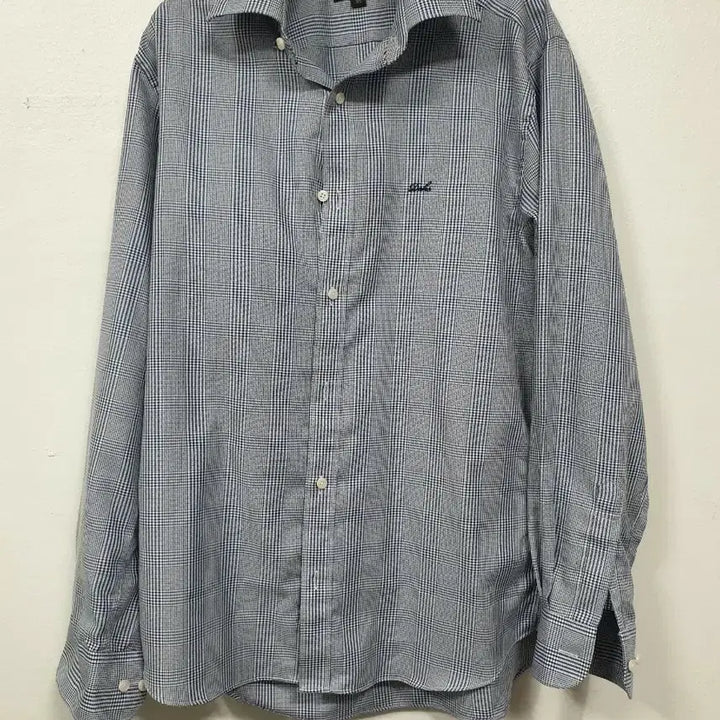 [BUNJANG] Daks Blue Check Long Sleeve Shirt / 닥스 블루 체크 긴팔 남방 95사이즈