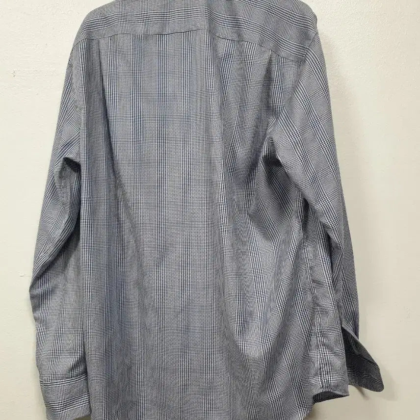 [BUNJANG] Daks Blue Check Long Sleeve Shirt / 닥스 블루 체크 긴팔 남방 95사이즈