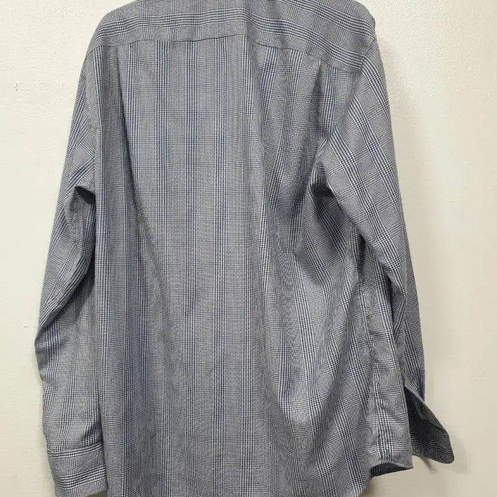 [BUNJANG] Daks Blue Check Long Sleeve Shirt / 닥스 블루 체크 긴팔 남방 95사이즈