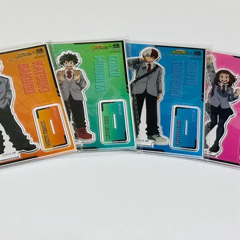 [BUNJANG] My Hero Academia Acrylic Stand 4-Piece Set / 나히아 히로아카 쿠라스시 아크릴스탠드 4종 세트