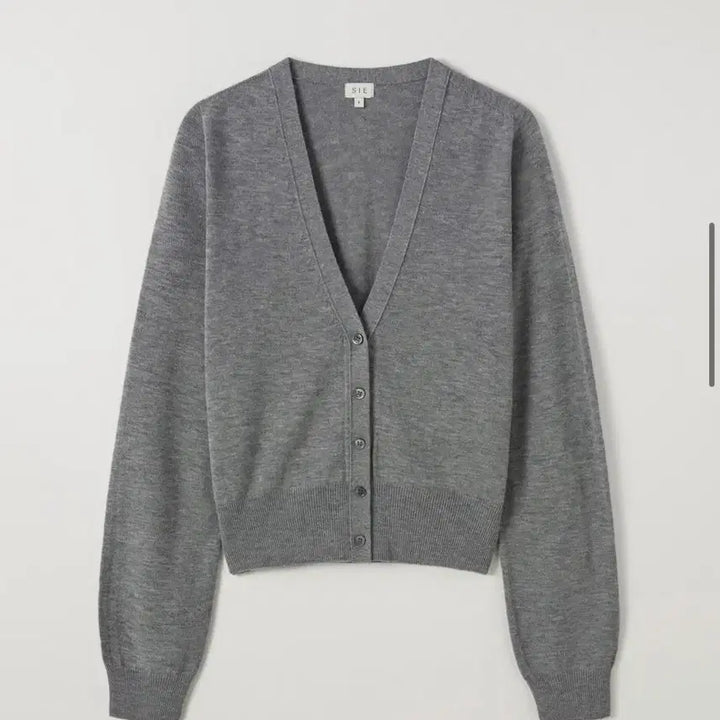 [BUNJANG] Siero Rona Wool 100% Cardigan - Gray / 시에 로나 울 100 가디건 그레이