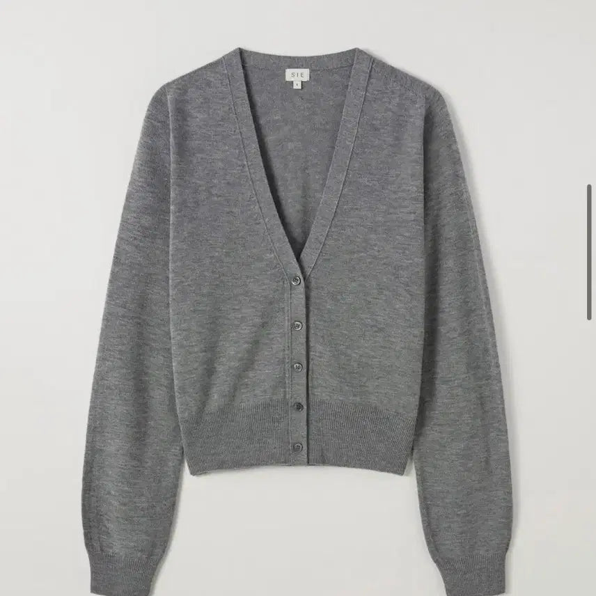 [BUNJANG] Siero Rona Wool 100% Cardigan - Gray / 시에 로나 울 100 가디건 그레이