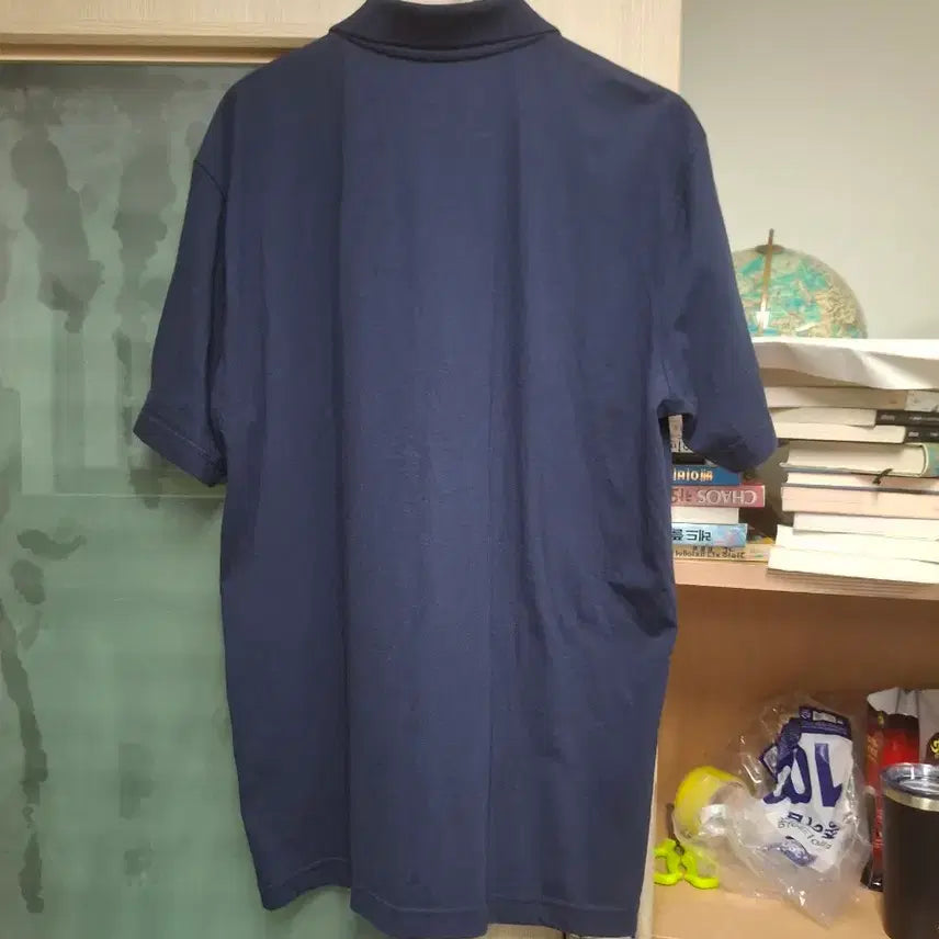 [BUNJANG] Navy XL Collar Short Sleeve T-Shirt / 네이비 XL 카라 반팔 티셔츠