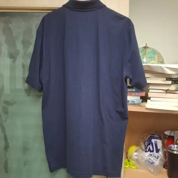 [BUNJANG] Navy XL Collar Short Sleeve T-Shirt / 네이비 XL 카라 반팔 티셔츠