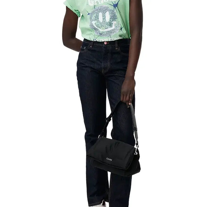 [BUNJANG] GANNI Green Short Sleeve T-shirt / [새상품] GANNI 가니 반팔티셔츠 그린 S사이즈