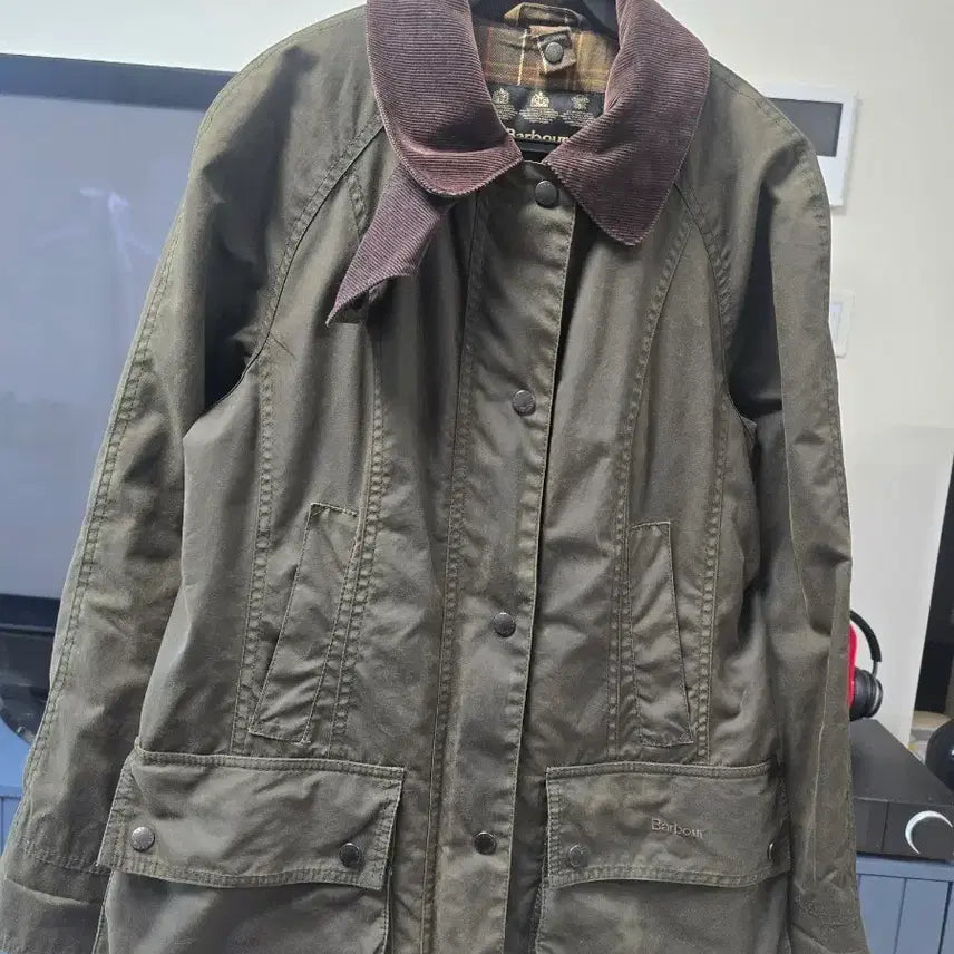 [BUNJANG] Barbour Olive Waxed Jacket / 바버 왁스 자켓 올리브