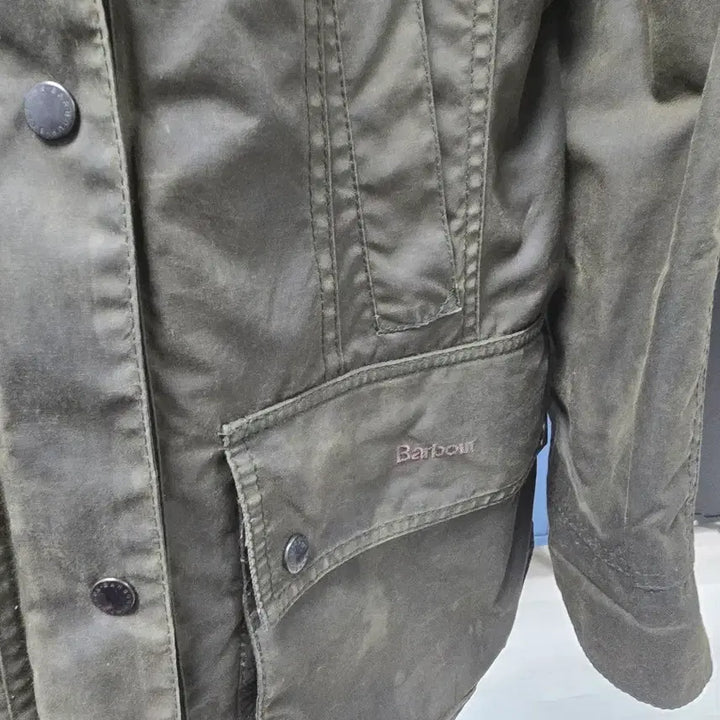 [BUNJANG] Barbour Olive Waxed Jacket / 바버 왁스 자켓 올리브