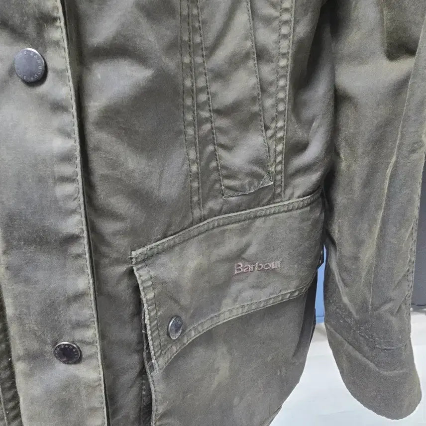 [BUNJANG] Barbour Olive Waxed Jacket / 바버 왁스 자켓 올리브