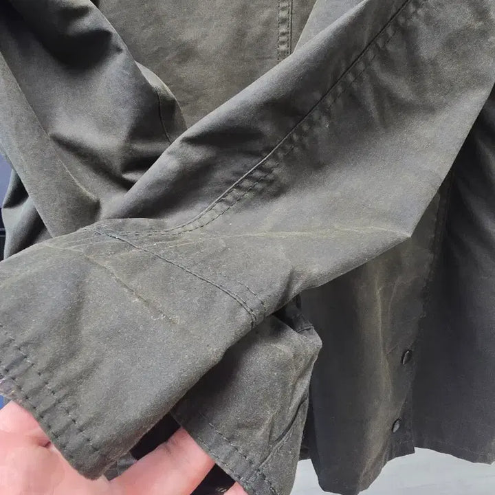 [BUNJANG] Barbour Olive Waxed Jacket / 바버 왁스 자켓 올리브