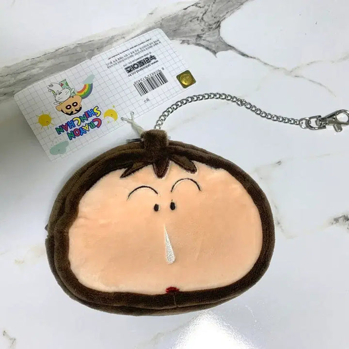 [SOLD OUT] 짱구 유리 맹구 캐릭터 동전지갑 파우치 키링 4종