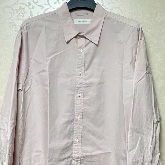 [SOLD OUT] 유니온블루 런드리 셔츠 그레이핑크 L