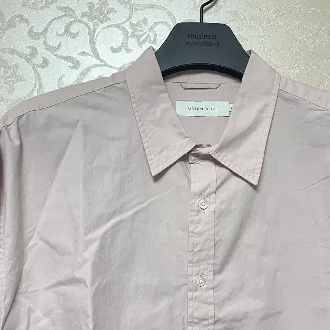 [SOLD OUT] 유니온블루 런드리 셔츠 그레이핑크 L