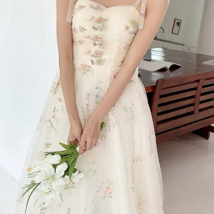 [SOLD OUT] 모반디 플라워셀프웨딩드레스 S