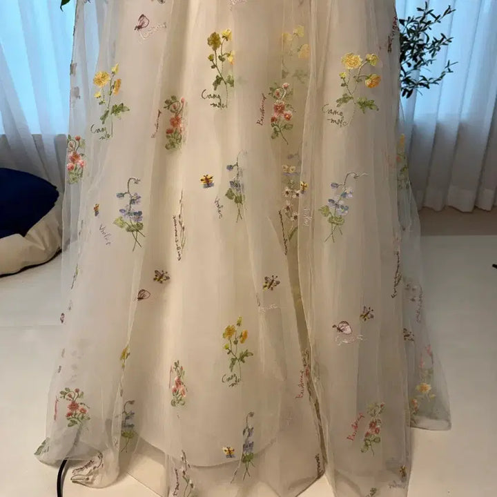 [SOLD OUT] 모반디 플라워셀프웨딩드레스 S