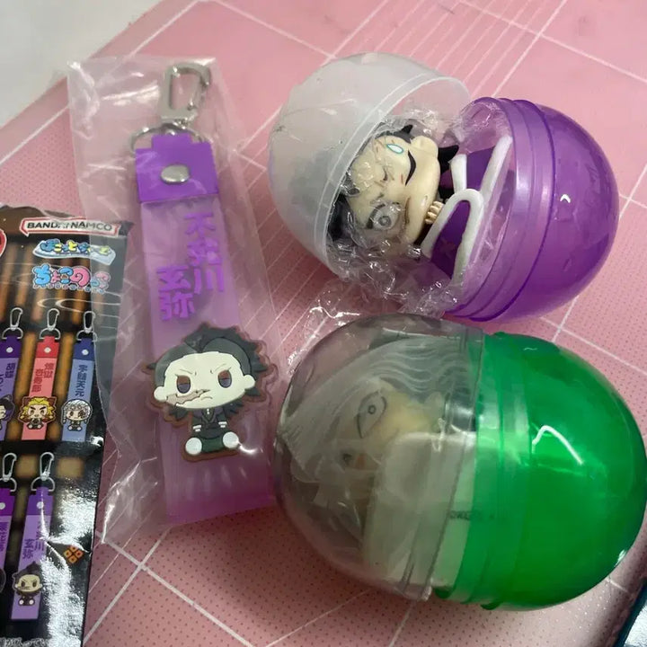 [SOLD OUT] 귀멸의 칼날 겐야 오네무탄 2종 일괄 + G상러버 스트랩 피규어