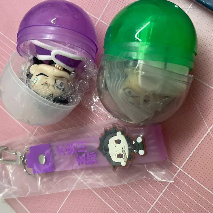 [SOLD OUT] 귀멸의 칼날 겐야 오네무탄 2종 일괄 + G상러버 스트랩 피규어