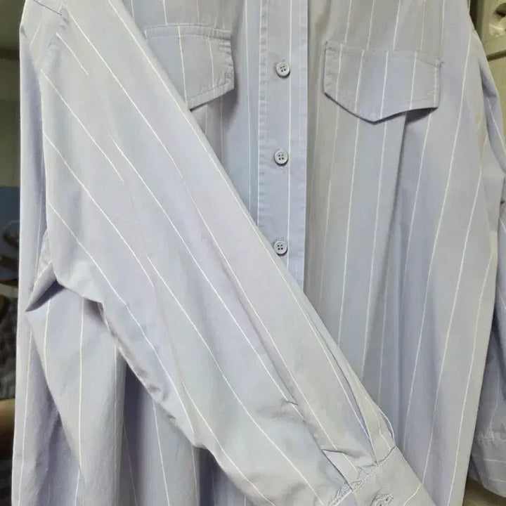 [BUNJANG] The Izat Striped Shirt Dress / 더아이잗 셔츠원피스