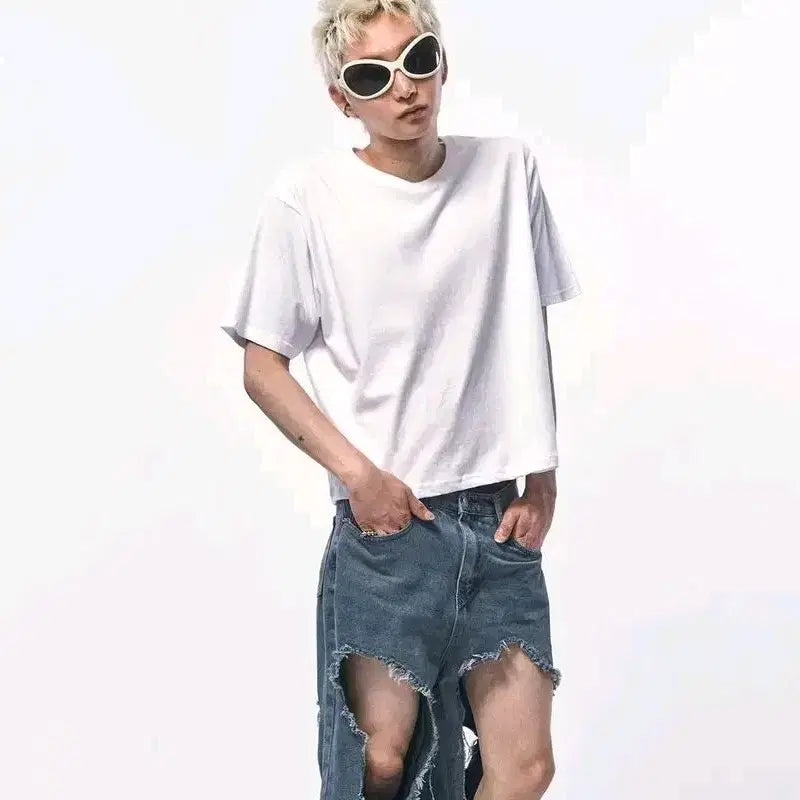 [SOLD OUT] 씨웨어바이더지니어스 크롭 티셔츠 [정가 28,000원]