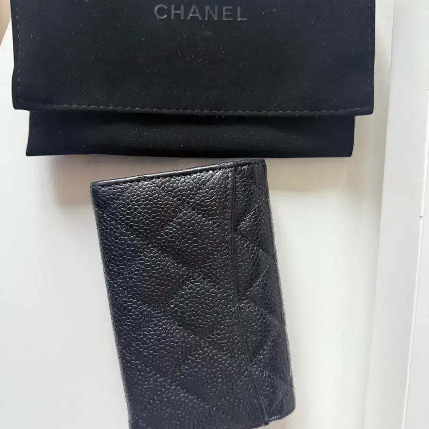 [SOLD OUT] 샤넬 캐비어 카드지갑 블랙