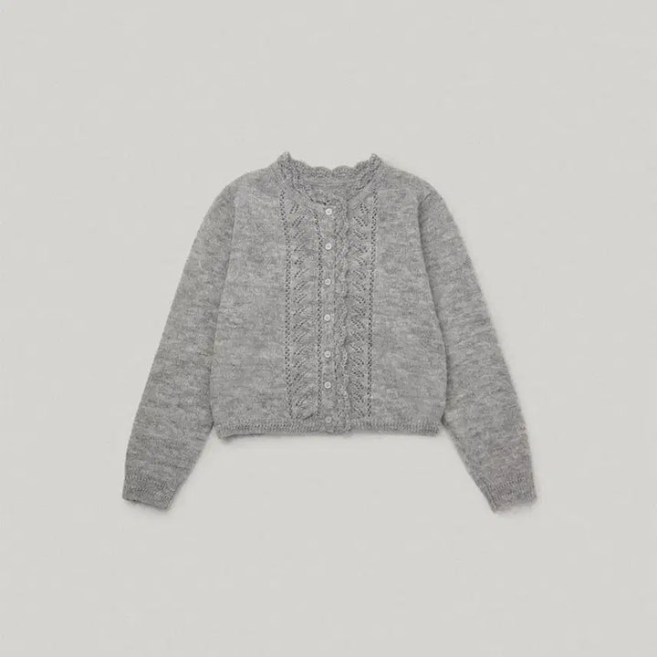 [BUNJANG] Paul &amp; Joe Mohair Cardigan - Gray / 폴뉴아/ 모헤어 가디건 그레이