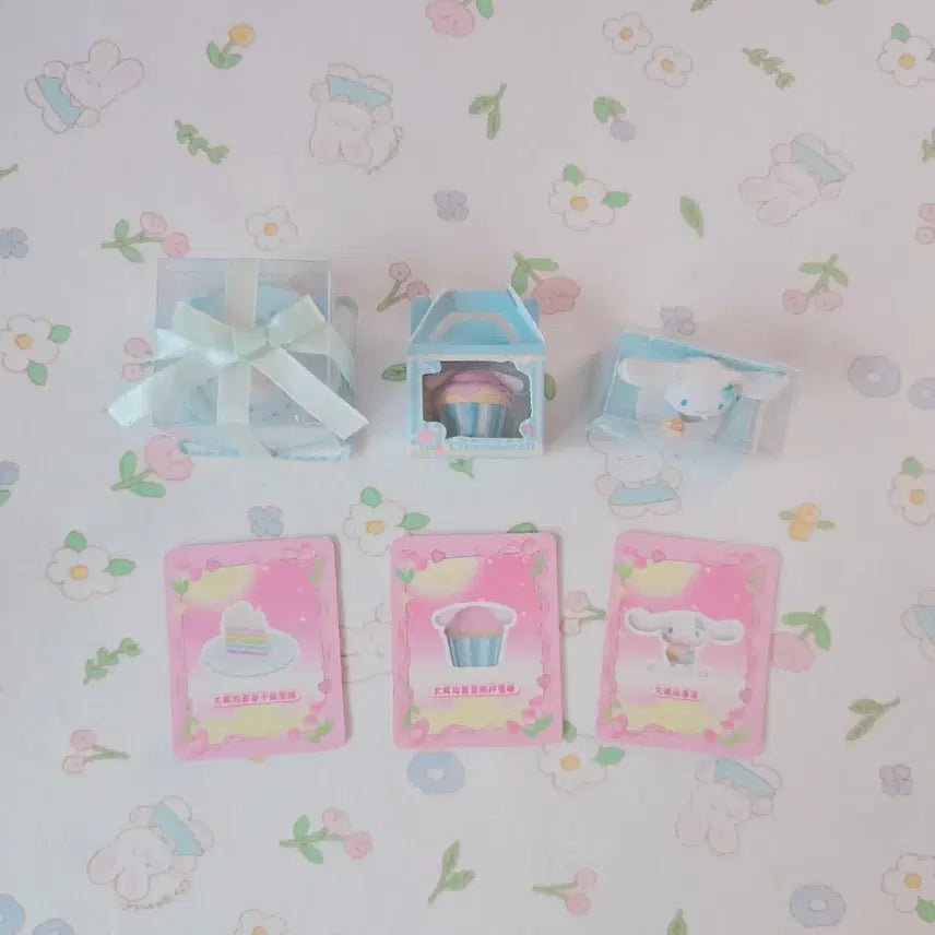 [BUNJANG] Cinnamoroll Dessert Series Miniature Figure Full Set / 시나모롤 디저트 시리즈 미니어쳐 피규어 올 클리어 풀세트