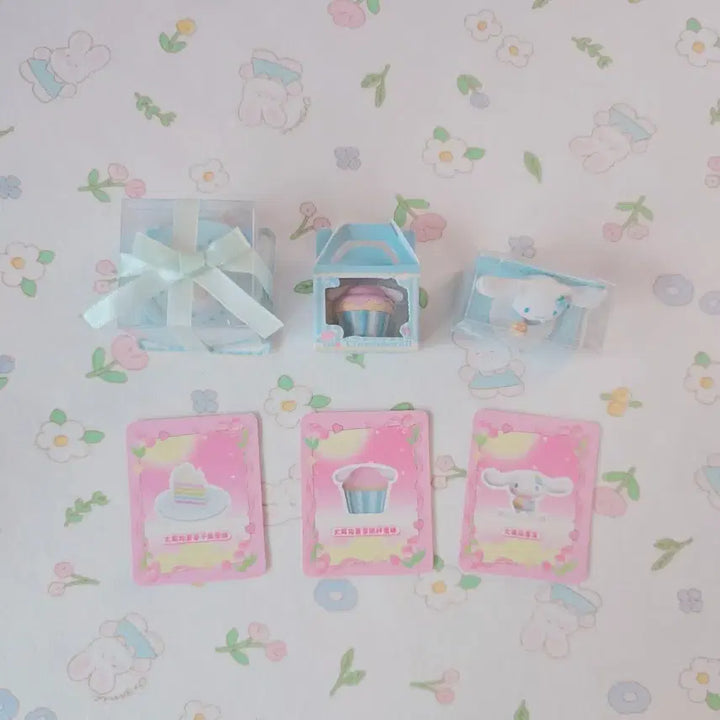 [BUNJANG] Cinnamoroll Dessert Series Miniature Figure Full Set / 시나모롤 디저트 시리즈 미니어쳐 피규어 올 클리어 풀세트