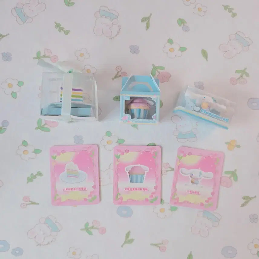 [BUNJANG] Cinnamoroll Dessert Series Miniature Figure Full Set / 시나모롤 디저트 시리즈 미니어쳐 피규어 올 클리어 풀세트