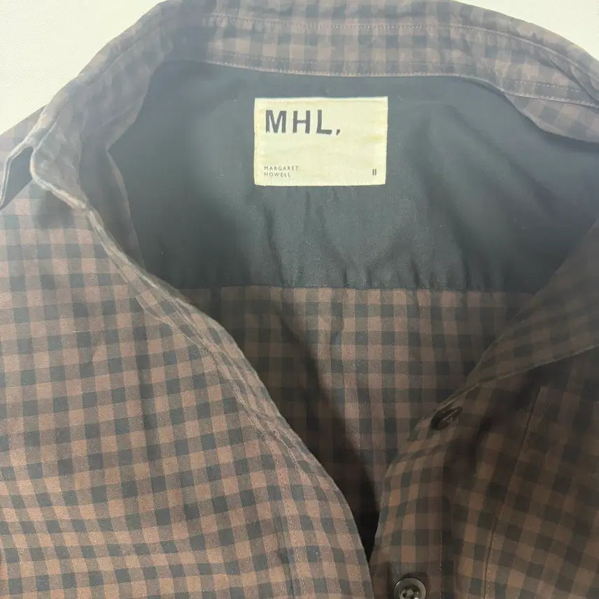 [BUNJANG] MHL Margaret Howell Cotton Gingham Check Shirt / MHL 마가레 하웰 코튼 셔츠(사이즈 2)