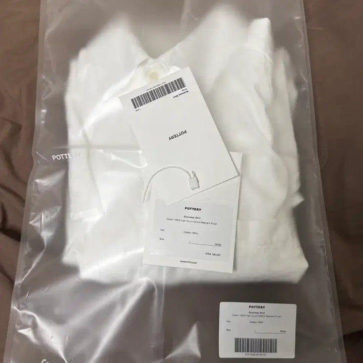 [SOLD OUT] 포터리 비즈니스 셔츠 화이트 1사이즈