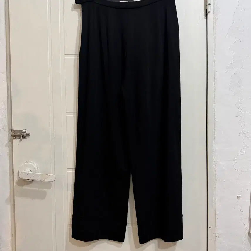 [BUNJANG] Max Mara Black Wide Leg Pants / 막스마라 검정 와이드 팬츠